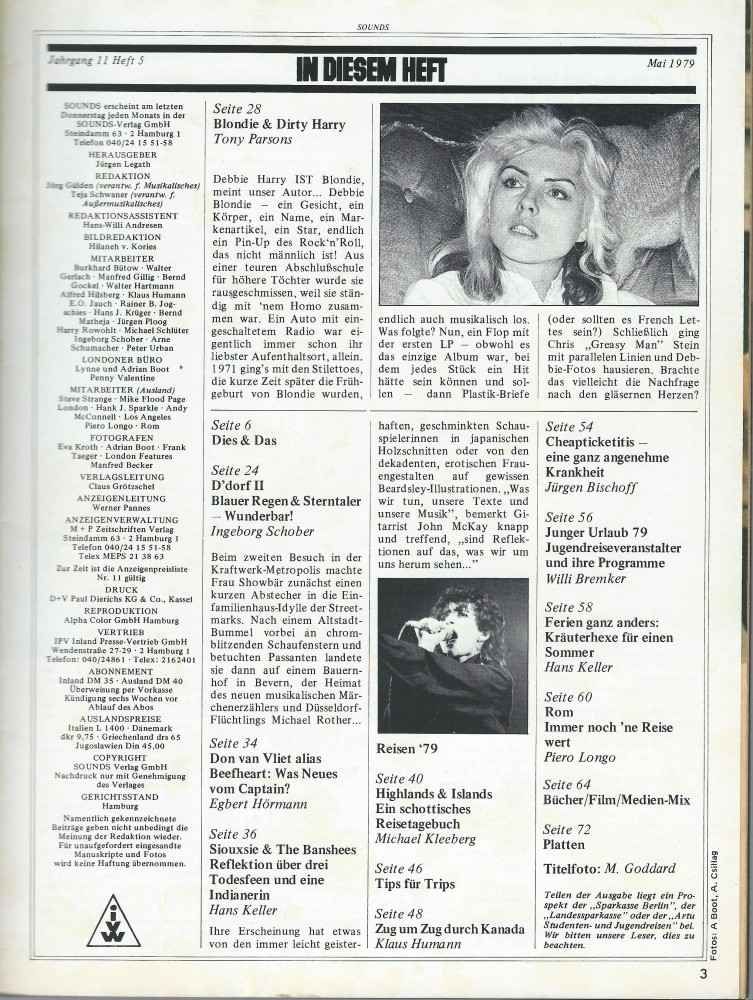 Sounds May 1979 index