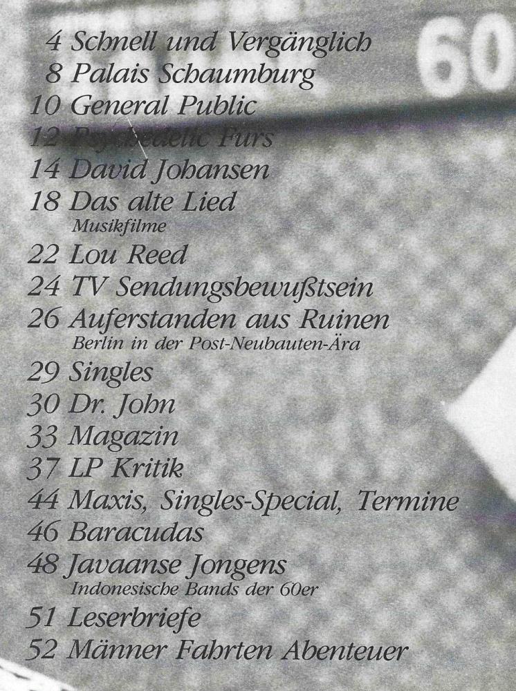 Spex 08/1984 index