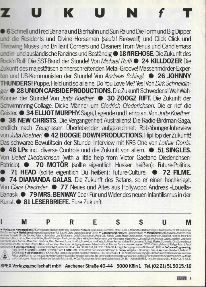 Spex 07/1988 content