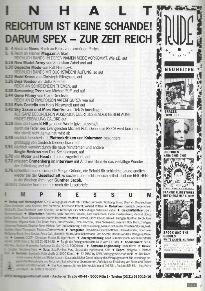 Spex 04/1989 content