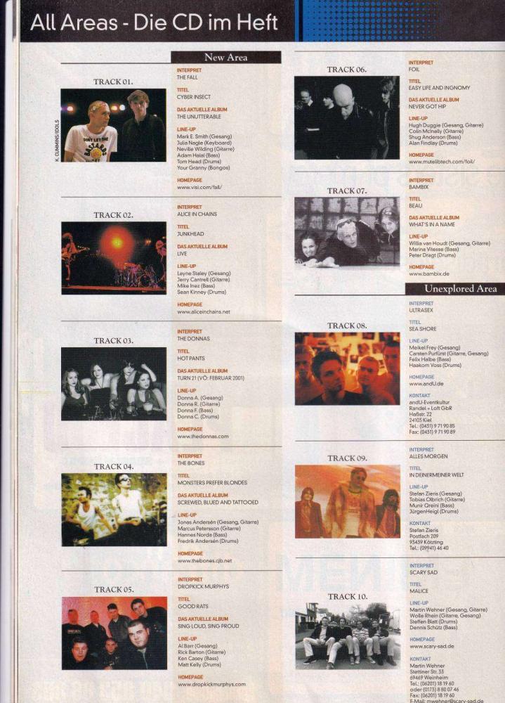 visions 01 2001 Heft CD a