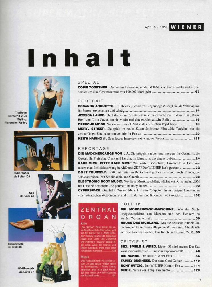 wiener 04 1990 Inhalt
