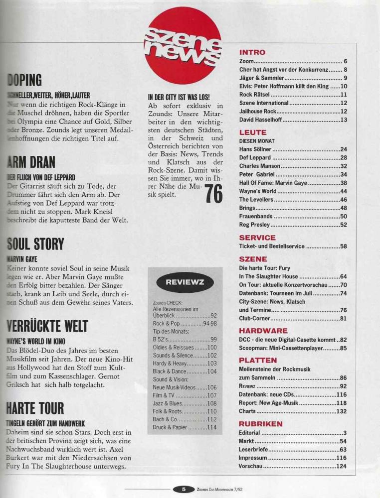 Zounds 07/1992 content