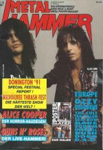 Metal Hammer - Hard Rock Magazin (10/1991) mit drei Poster